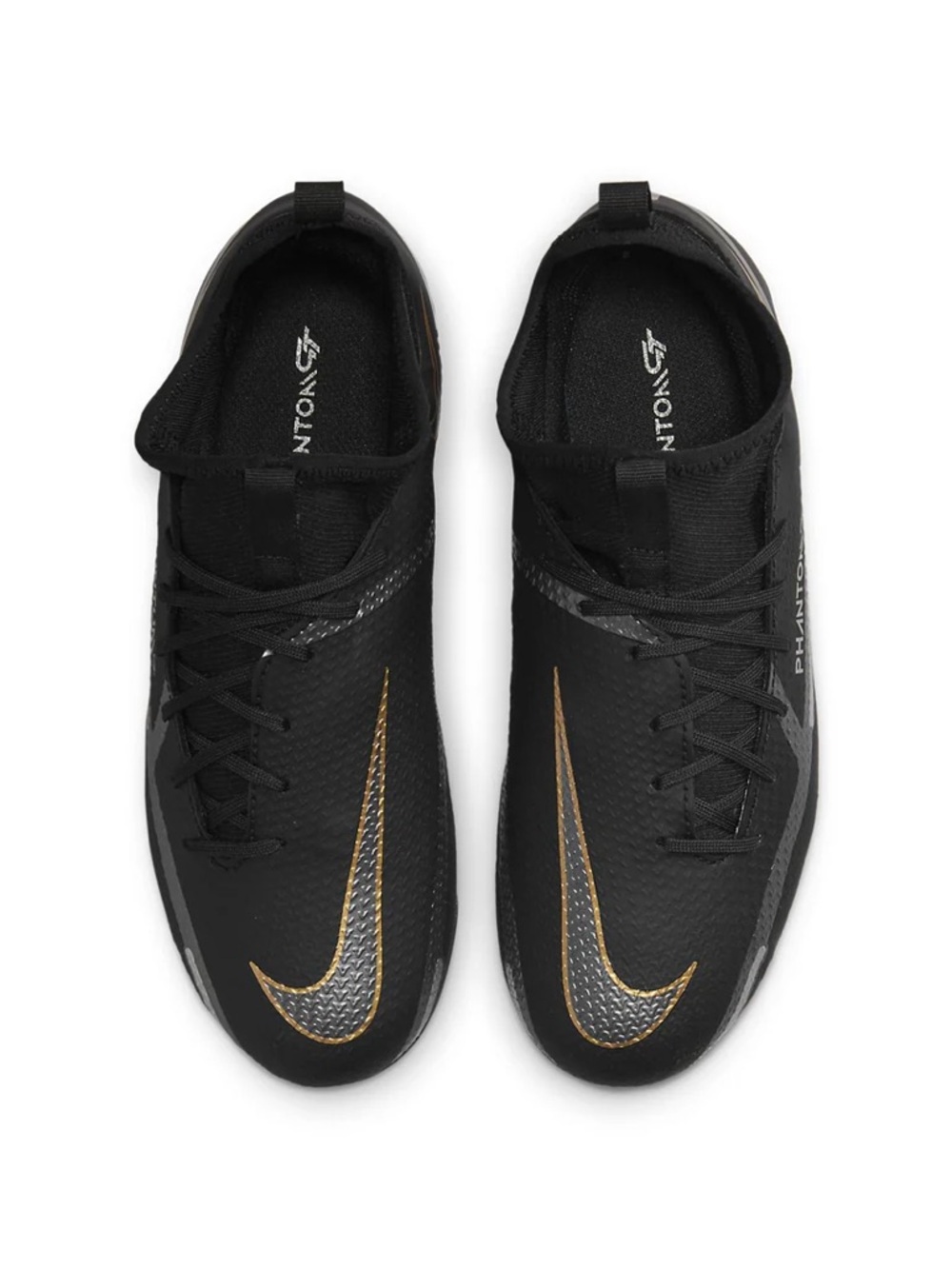 Nike Black Soccer dc0813-007 Cleats with Gold Swoosh cleats no box